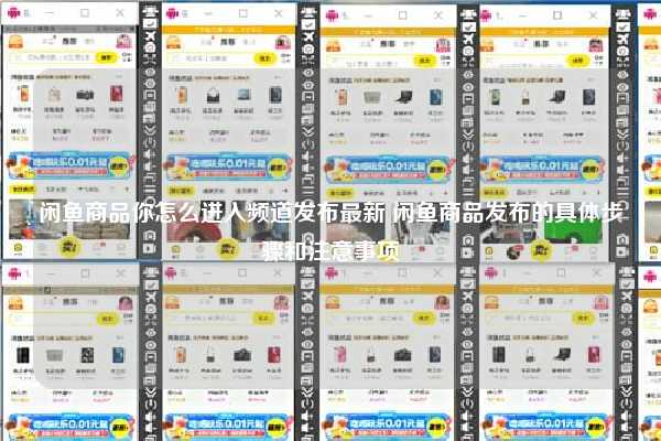 闲鱼商品你怎么进入频道发布最新 闲鱼商品发布的具体步骤和注意事项