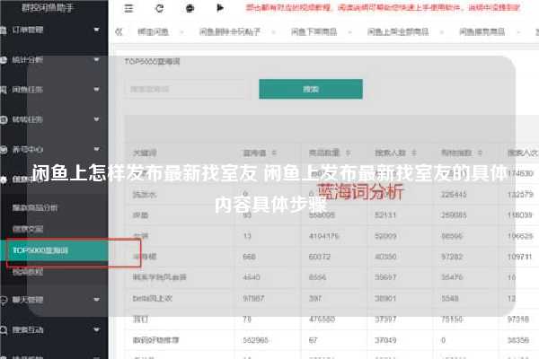 闲鱼上怎样发布最新找室友 闲鱼上发布最新找室友的具体内容具体步骤