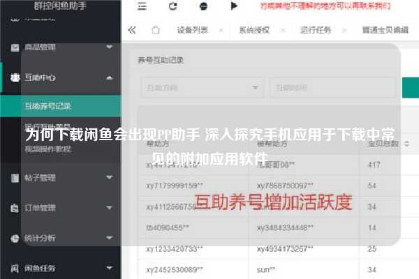 为何下载闲鱼会出现PP助手 深入探究手机应用于下载中常见的附加应用软件