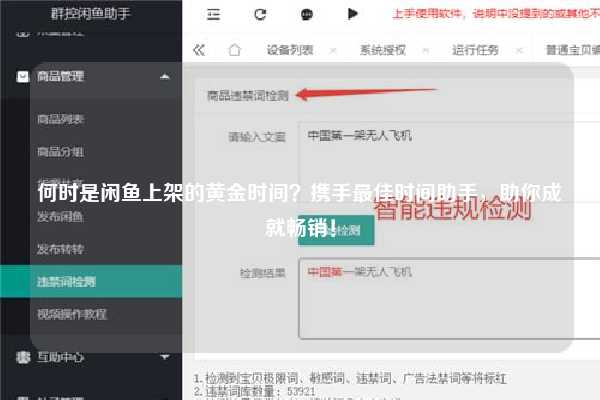 何时是闲鱼上架的黄金时间？携手最佳时间助手，助你成就畅销！